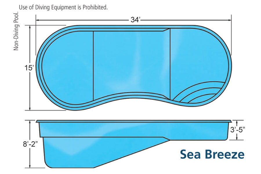 Viking Sea Breeze In-ground swimming pool installation by Seattle pool builder